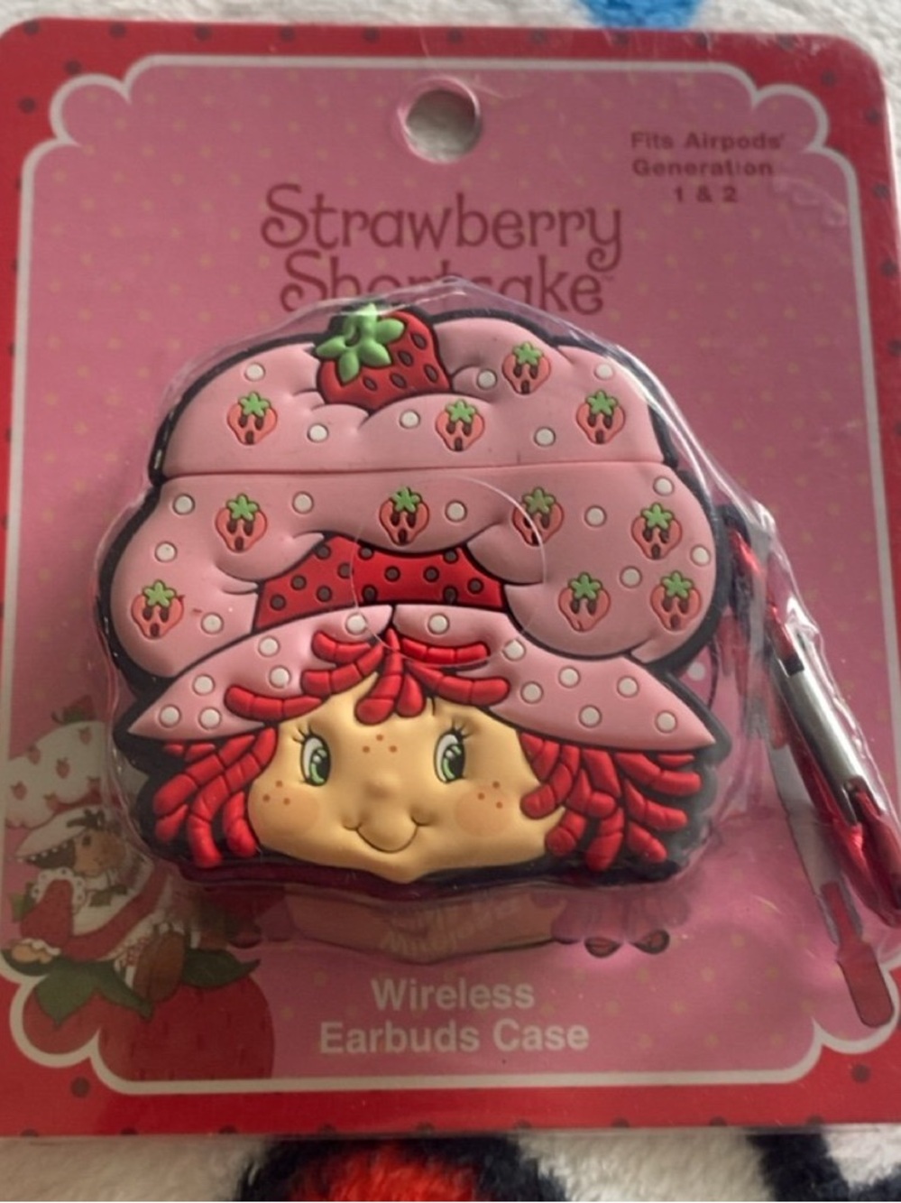 Pink strawberry shortcake Wireless Earbuds Case